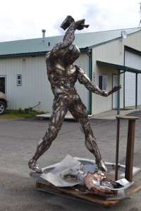 metal man figure