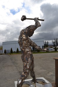 metal man figure
